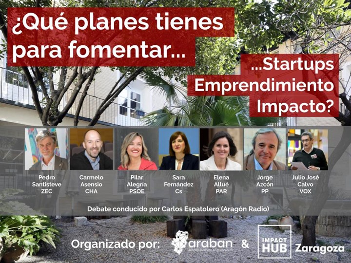 Debate electoral candidatos Ayuntamiento - Fomento de Startups, Emprendimiento e Impacto